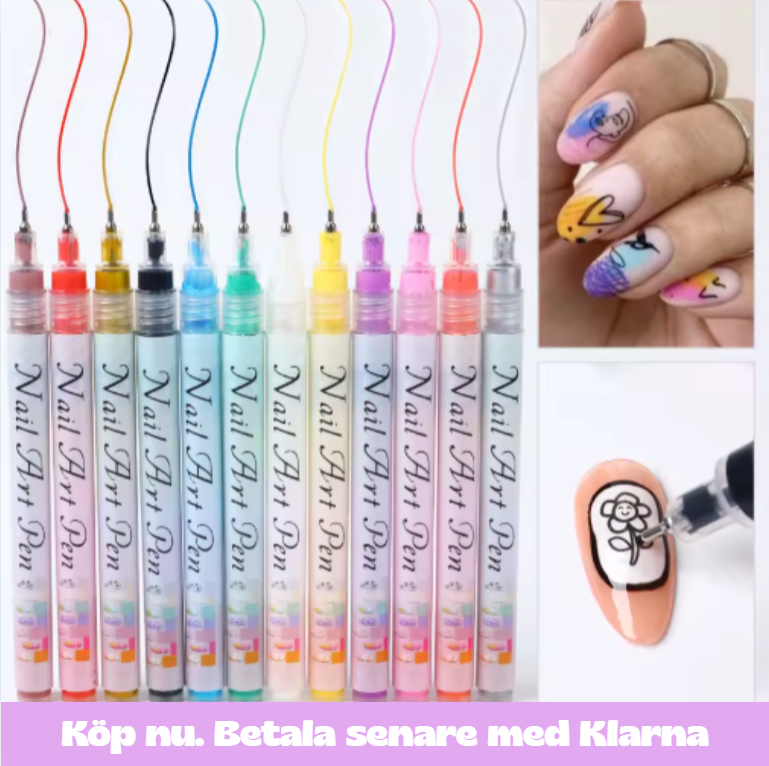 Nail Art Pen vattenbaserat – perfekt för nybörjare